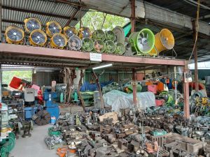 Quạt thông gió ống xanh